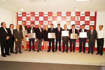 EXPOMEAT 2021 O presidente da Aurora Alimentos, Mário Lanznaster, foi um dos homenageados na entrega do Prêmio Carne Forte, reconhecimento entregue hoje, dia 9, na solenidade de abertura da Expomeat, em São Paulo (SP)....