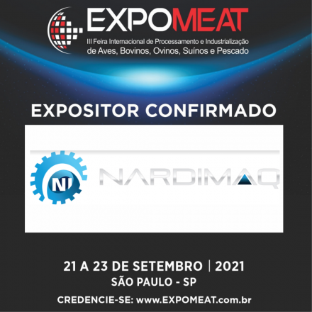 EXPOMEAT 2023 - IV Feira Internacional da Indústria de Processamento de Proteína Animal e Vegetal A Nardimaq Industrial está situada em Cascavel Paraná, atuamos a mais de 15 anos fabricando equipamentos e prestando serviços...
